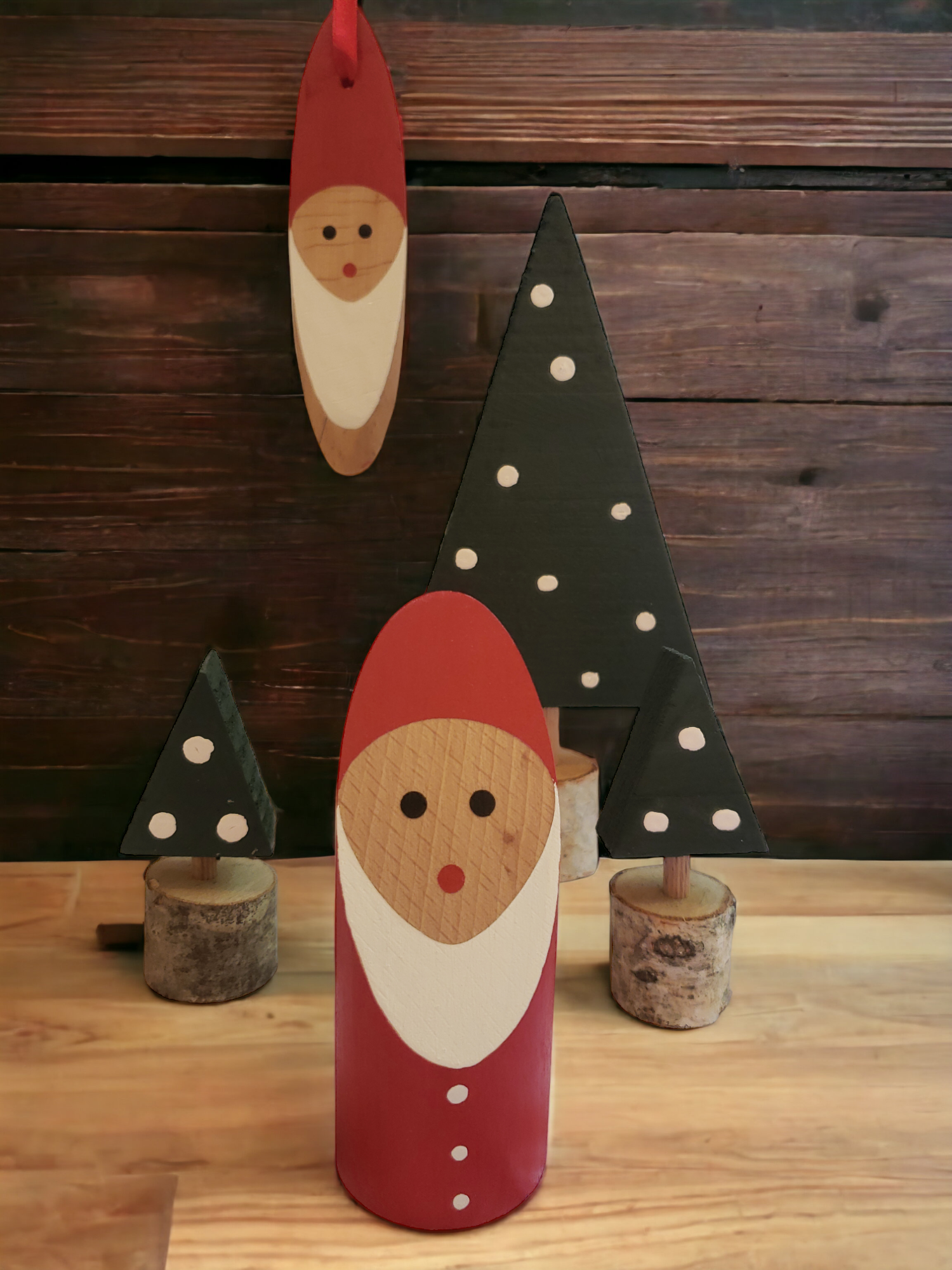 Figurines de Noël en bois pour la maison Figurines de Noël en bois pour la maison