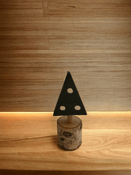 Petit sapin de Noël en bois, décoration artisanale