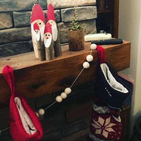 Décoration de Noël en bois Légende de Noël, photo envoyée par un client