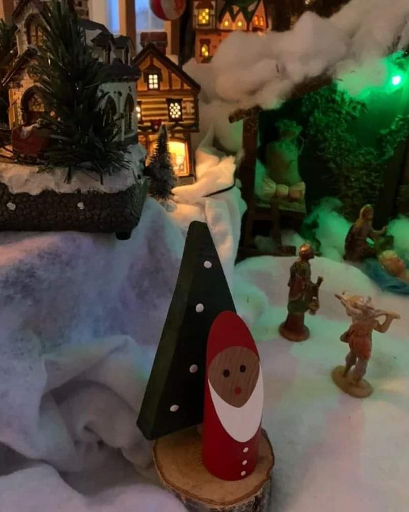 Décoration de Noël en bois Légende de Noël, photo envoyée par un client