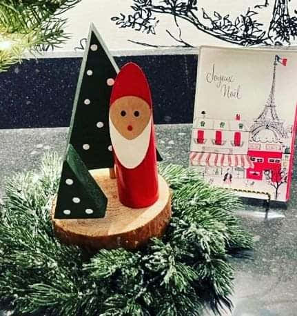 Décoration de Noël en bois Légende de Noël, photo envoyée par un client