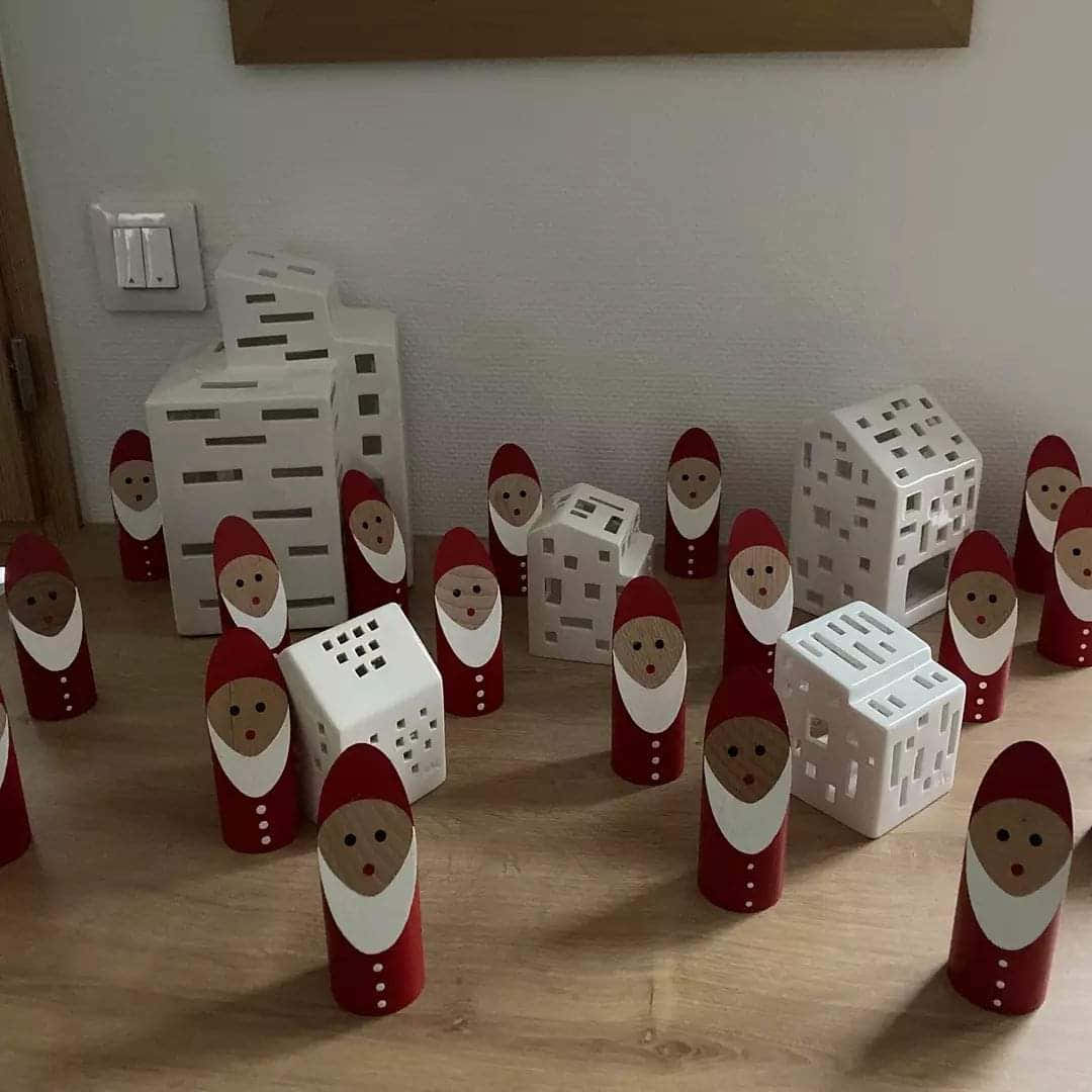 Décoration de Noël en bois Légende de Noël, photo envoyée par un client