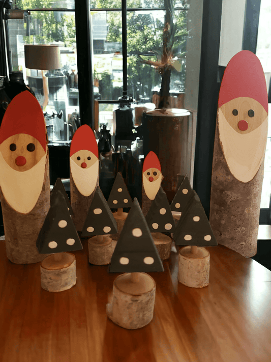 Petit sapin de Noël en bois, décoration artisanale